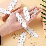 69HB 20 Pcs Double-sided Blank Earrings Sublimation Printing Earrings