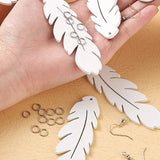 69HB 20 Pcs Double-sided Blank Earrings Sublimation Printing Earrings