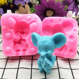 3D Small Mouse Stereo Mousse Cakes Silicone Mold DIY Cake Decoration