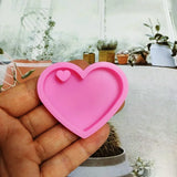4pcs Love Heart Silicone Mold Epoxy Resin Mould for DIY Jewelry Keychain
