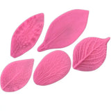 Leaf Silicone Mold Fondant Cake Decorating Tool Peony Rose Floral Petal