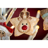 Santa Claus Pendant Keychain Silicone Mold with Hole Keyring Pendant
