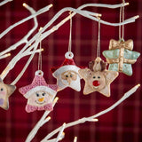 Santa Claus Pendant Keychain Silicone Mold with Hole Keyring Pendant