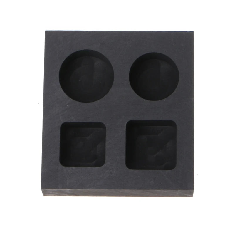 69HB Combo Graphite Ingot Mold Crucible for Melting Silver Metal