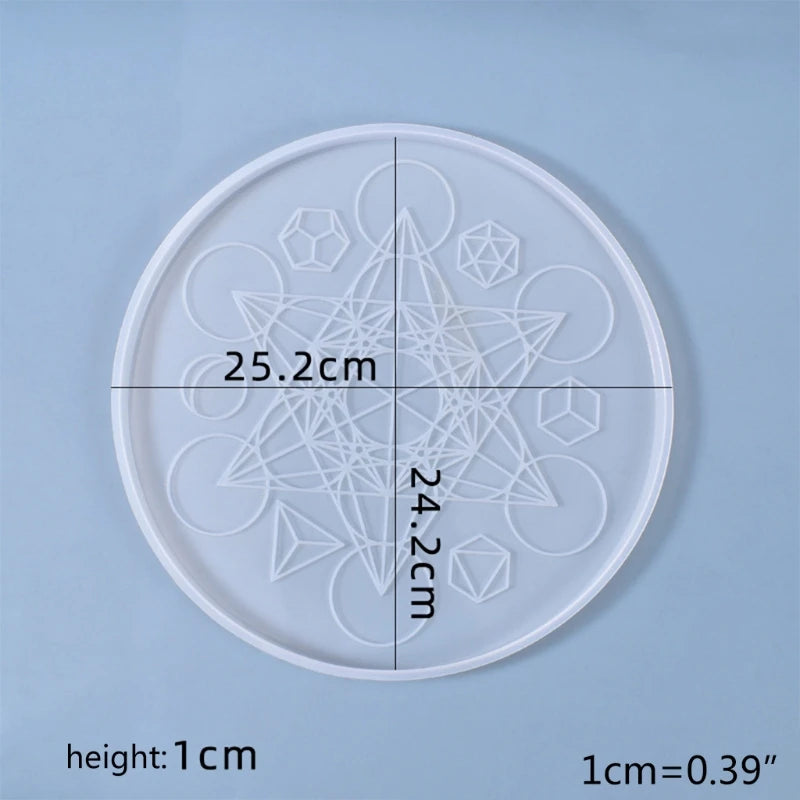DIY Tarot Astrology Astrolabe Tray Silicone Mould