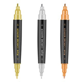 69HB Deco Metallic Pens Acrylic Paint DIY Tshirt Gold/Silver/Copper
