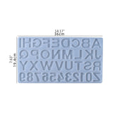 Resin Mold Alphabet Earrings Keychain Silicone Mold