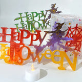 69HB Halloween Letter Silicone Mold for Resin Epoxy Craft Jewelry Making