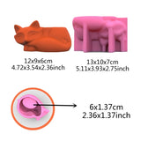 Little Fox Gypsum Flower Pot Silicone Resin Mold