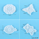 Silicone Epoxy Resin Coaster Mold for Agate Pieces Coaster