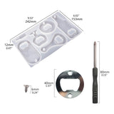 69HB Silicone Resin Mold Bottle Opener Mould Beauty Tray DIY Jewelry Holder