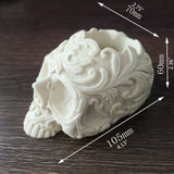Skull Head Ashtray Silicone Mold DIY Crafts