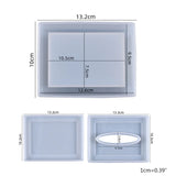 Crystal Epoxy Resin Mold for Tissue Box Storage