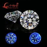 100pcs 6A 2.1-3.75mm CZ Stones Round Cut Hearts & Arrows