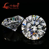 100pcs 6A 2.1-3.75mm CZ Stones Round Cut Hearts & Arrows