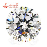 100pcs 6A 2.1-3.75mm CZ Stones Round Cut Hearts & Arrows