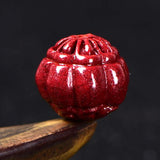 6A Natural Cinnabar Zinnober Quartz Crystal Bead for Jewelry Making