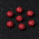 6A Natural Cinnabar Zinnober Quartz Crystal Bead for Jewelry Making
