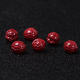 6A Cinnabar Zinnober Turtle Shell Quartz Crystal Bead DIY Jewelry Making