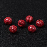 6A Cinnabar Zinnober Turtle Shell Quartz Crystal Bead DIY Jewelry Making