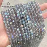 6A Natural Stone Gray Moonstone Light Labradorite Gemstone Bead