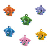 6-Color Cartoon Jingle Bell Charms Pet Animal Necklace Kids Bag Pendant Gift