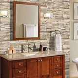 6M Vinyl 3D Brick Rock Sticker Paper Adhesive Wallpaper Furniture Wall Stickers