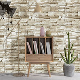 6M Vinyl 3D Brick Rock Sticker Paper Adhesive Wallpaper Furniture Wall Stickers