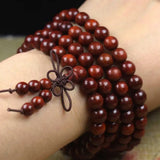 6MM Rosewood Cuff Bracelet Calming Buddhism Yoga Souvenir All Saints' 108 Beads