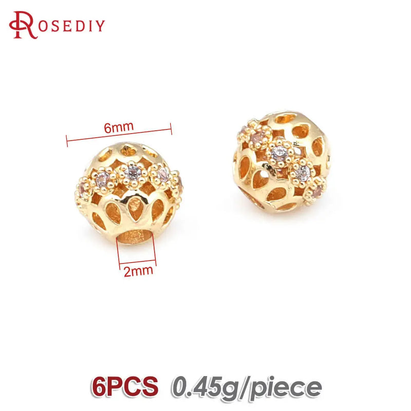 Hollow Spacer Beads Bracelet Beads Jewelry Making Supplies