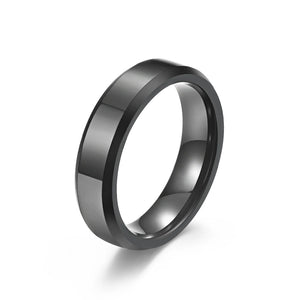 6MM 8MM Tungsten Wedding Band Classic Engagement Ring Set