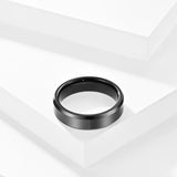 6MM 8MM Tungsten Wedding Band Classic Engagement Ring Set