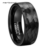 Tungsten Carbide Hammer Wedding Band 8MM