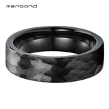 Tungsten Carbide Hammer Wedding Band 8MM