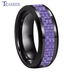 Tungsten Carbide Ring Classic Wedding Band 8MM 6MM