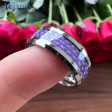 Tungsten Carbide Ring Classic Wedding Band 8MM 6MM
