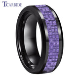 Tungsten Carbide Ring Classic Wedding Band 8MM 6MM