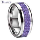 Tungsten Carbide Ring Classic Wedding Band 8MM 6MM