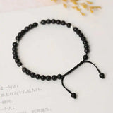 6MM Natural Agate Beads Compile Bracelet with Tassel