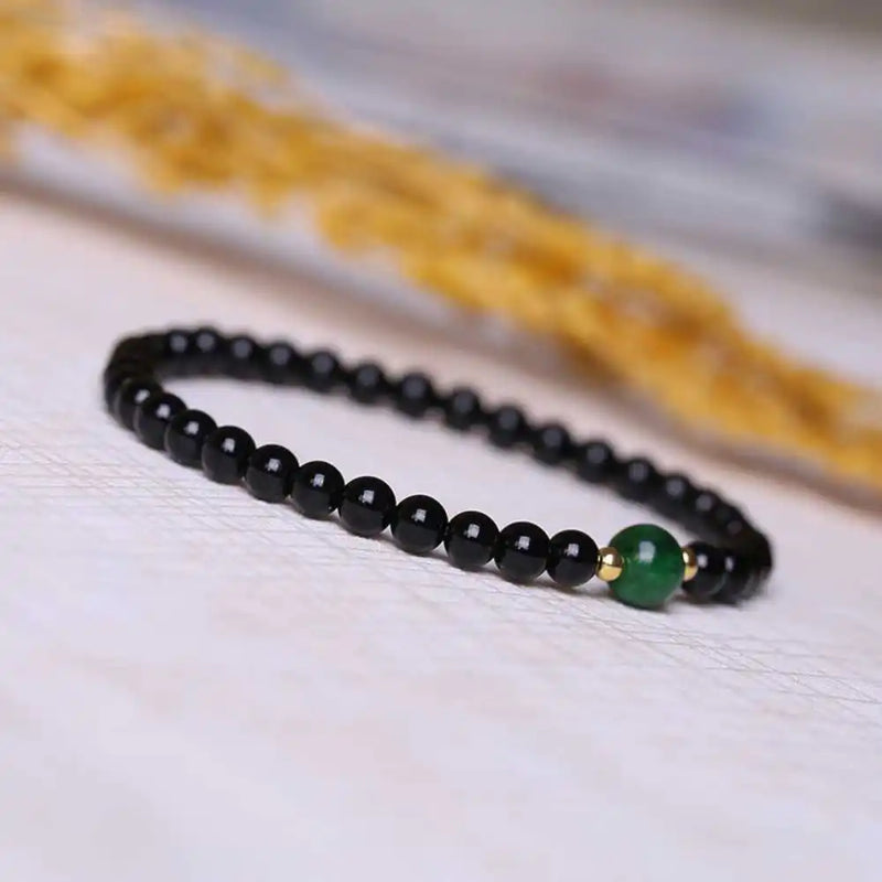6MM Natural Agate Beads Lucky Bracelet Healing Wristband