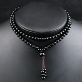 6MM Natural Stone Beads Multilayer Bracelet Tibetan Bangle Jewelry