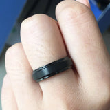 6MM Unisex Tungsten Carbide Wedding Band Rings for Women Comfort Fit