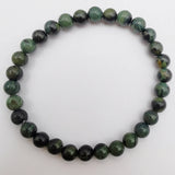 Wood Texture Beads Bracelet Bangle Stretch 7.5 Inch Gift G535