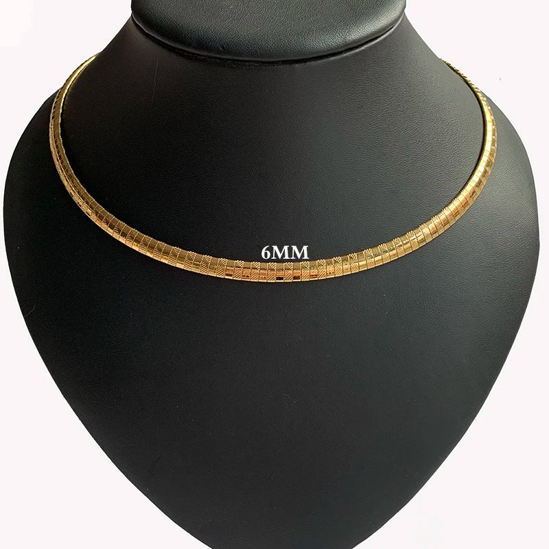 Stainless Steel Choker Jewelry Snake Chain Women Style
