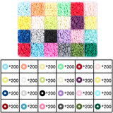 6MM Polymer Clay Beads Kit Disc Heishi Chips for DIY Boho Jewelry