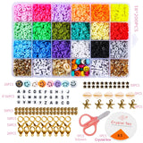 6MM Polymer Clay Beads Kit Disc Heishi Chips for DIY Boho Jewelry