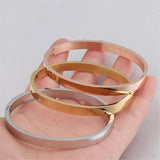 Personalized Engraved Names Bangle Bracelet Rose Gold/Silver/Gold - Gift