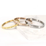 Personalized Engraved Names Bangle Bracelet Rose Gold/Silver/Gold - Gift