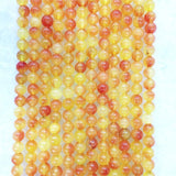 6MM Blood Amber Jade Gemstone Round Loose Natural Stone Beads