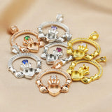 Heart Claddagh Hands Keepsake Breast Milk Pendant